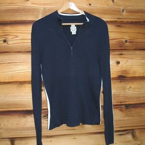Polo Navy Fitted Ski Sweater